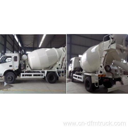 6m3 concrete mixer truck with 4X2 truck chassis